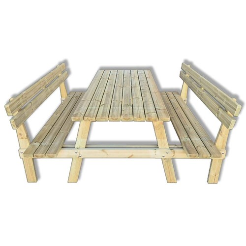 Tavolo picnic legno posti - 6,