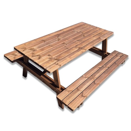 Tavolo legno con panche - con,