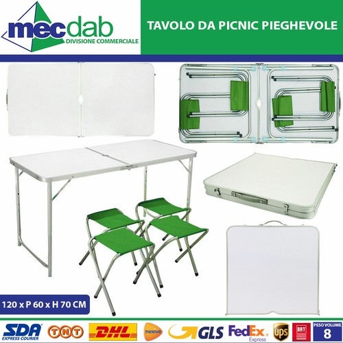 Tavolo picnic richiudibile - tavolo,